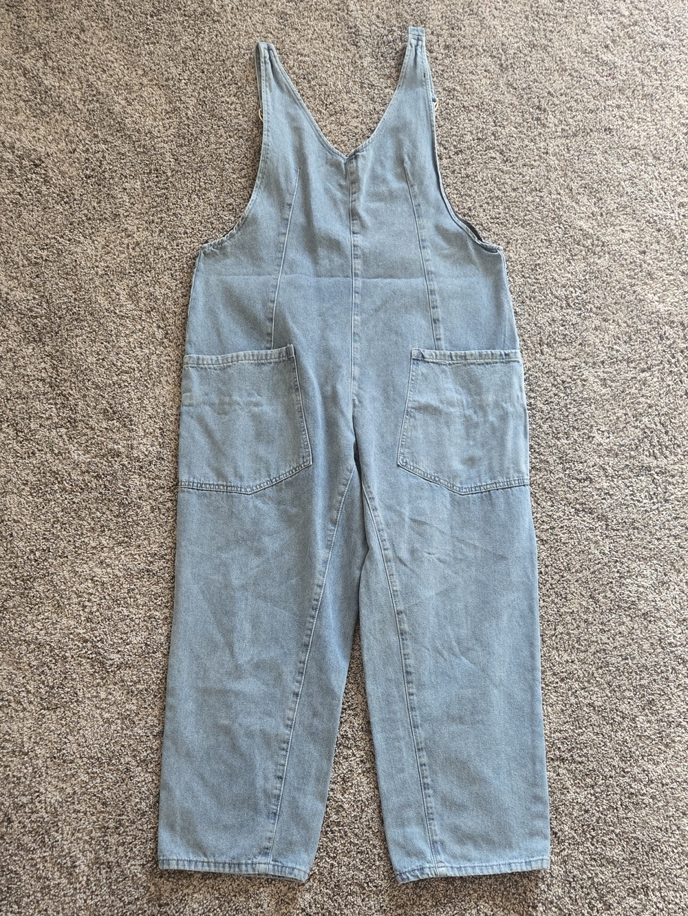 Light Blue Denim Overalls for Women - Relaxed Fit